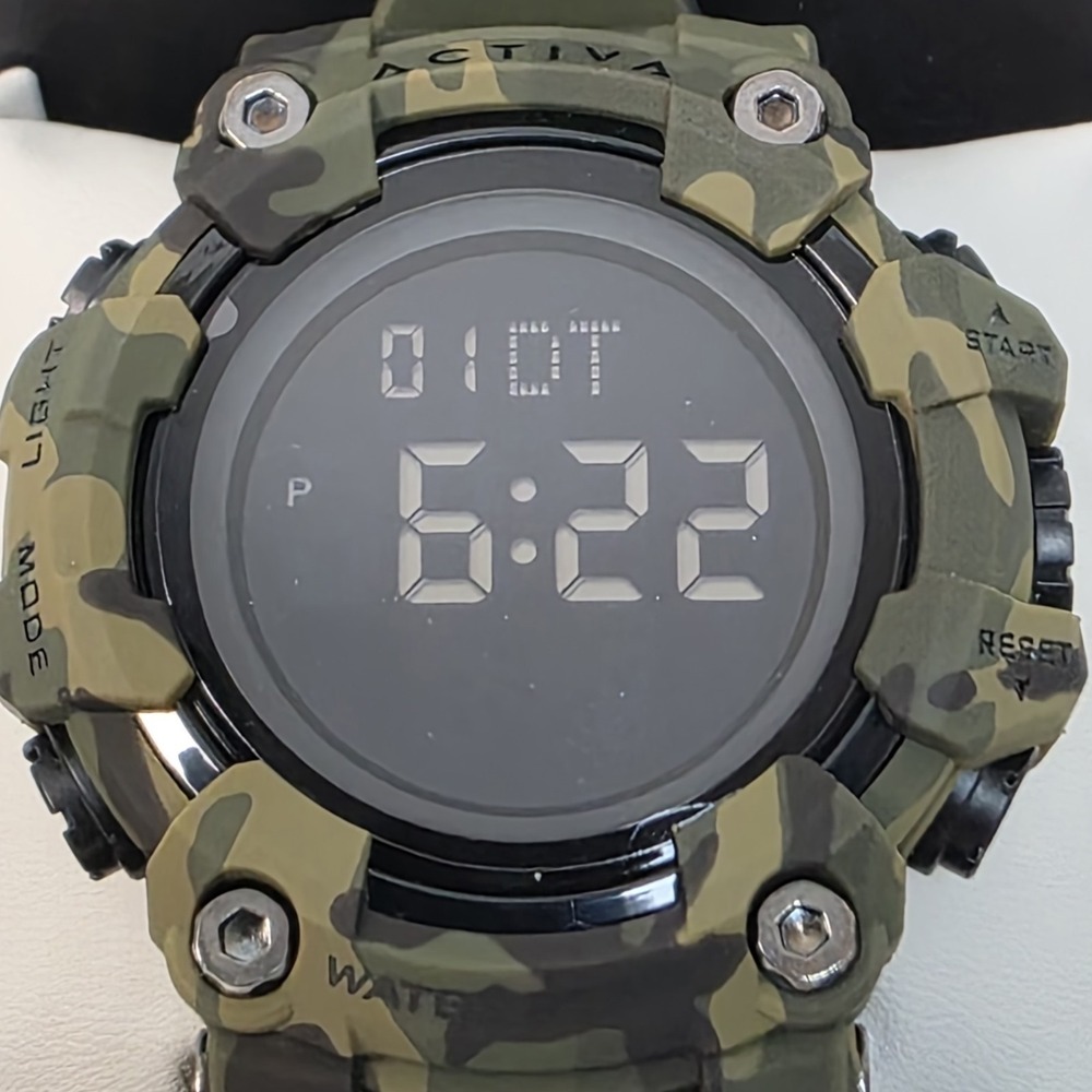 NEW Activa X Invicta Digital Men's Watch 56mm Camouflage Green ACW1968-001 - Picture 2 of 8